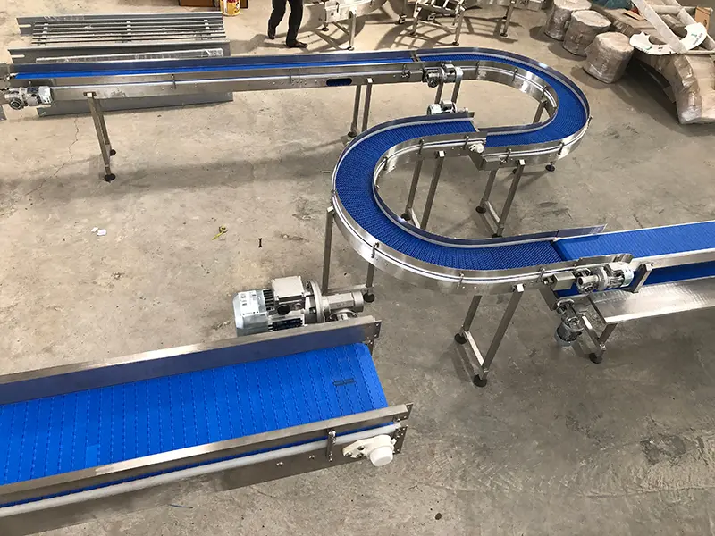 90 Degree Roller Belt Conveyor